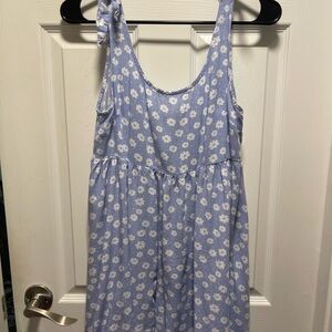 Kids Blue Floral Dress